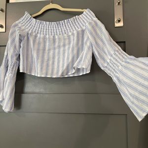 Off the shoulder crop top